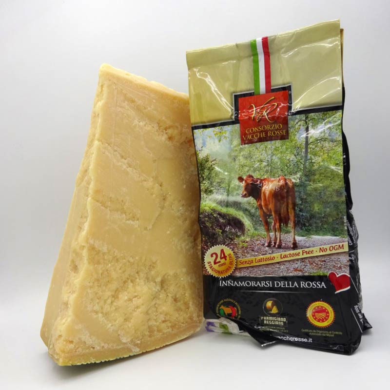 Authentic Parmigiano Reggiano Red Cows 24 Months Aged Weight 1 Kg